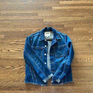 Janelle Slim-Fit Raw Denim Jacket